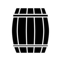 tunna ikon vektor. vin illustration tecken. vin tunna symbol eller logotyp. vektor