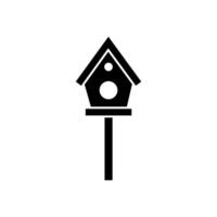 Vogelhaus Symbol Vektor. Feeder Illustration unterzeichnen. Vogel Symbol oder Logo. vektor