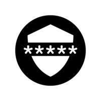 Passwort Symbol Vektor. Schutz Illustration unterzeichnen. Sicherheit Symbol oder Logo. vektor