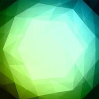 grön polygonal mosaik- bakgrund vektor