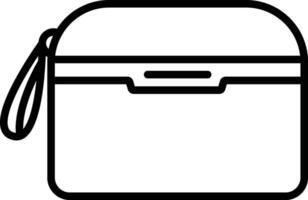 handväska översikt vektor illustration