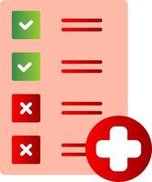 Checkliste eben Gradient Symbol vektor