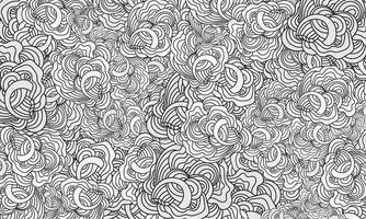 abstrakt handgemalt Muster Wellen und Locken. vektor