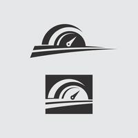 lopp och hastighet logotyp ikon vektor lopp flagga tävlings illustration logotyp design