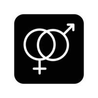 Sexualität solide Symbol Vektor Design gut zum Webseite und Handy, Mobiltelefon App. Mann Geschlecht Symbol