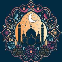 Festival von eid ul passender zum Islam vektor