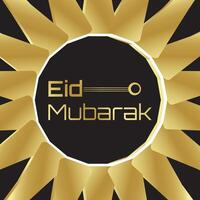 eid Mubarak Festival Karte vektor