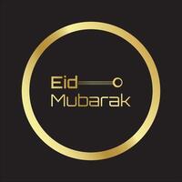 eid mubarak festival kort vektor