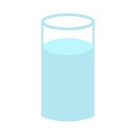 Glas von Wasser Clip Art. klar Glas Illustration vektor