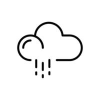 Vektor von Regen Symbol. Regen Logo. isoliert auf Weiß Hintergrund.