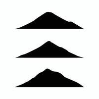 bergen kullar silhuett ClipArt illustration ikon symbol vektor design