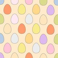 Vektor Ostern Eier nahtlos Muster gemalt bunt