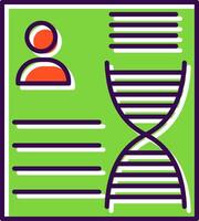 DNA gefüllt Symbol vektor