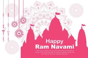 glücklich RAM Navami kulturell Banner Hindu Festival Vertikale Post wünscht sich Feier Karte RAM Navami Feier Hintergrund und RAM Navami Schöne Grüße Gelb Beige Hintergrund vektor