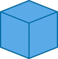 3d Design gefüllt Blau Symbol gefüllt Blau Symbol vektor