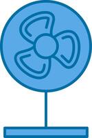 Ventilator gefüllt Blau Symbol vektor