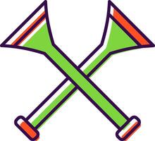 vuvuzela gefüllt Symbol vektor