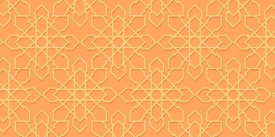 orange mönster bakgrund, islamic textur. vektor design för banderoller, affischer, social media, islamic Semester hälsning kort, eid al-fitr, ramadan, eid al-adha.