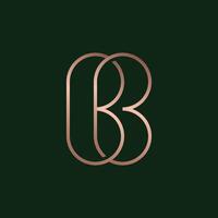 estetisk b logotyp vektor