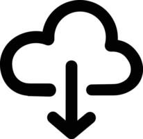 Wolke Symbol Symbol Vektor Bild. Illustration von das Hosting Lager Design Bild