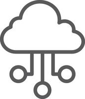 Wolke Symbol Symbol Vektor Bild. Illustration von das Hosting Lager Design Bild