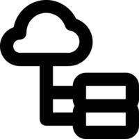 Wolke Symbol Symbol Vektor Bild. Illustration von das Hosting Lager Design Bild