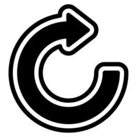 kreisförmig Pfeil Vektor Symbol Illustration