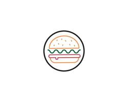 burger ikon vektor design