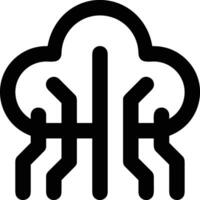 Wolke Symbol Symbol Vektor Bild. Illustration von das Hosting Lager Design Bild