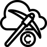 Wolke Symbol Symbol Vektor Bild. Illustration von das Hosting Lager Design Bild