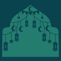 moské silhuett uppsättning vektor Ramadhan kareem