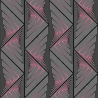 sömlös grafisk vektor mönster bestående av rosa och svart trianglar med lutning