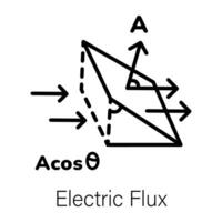 trendig elektrisk flöde vektor