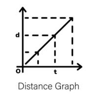 modisch Entfernung Graph vektor