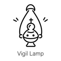 trendig vaka lampa vektor