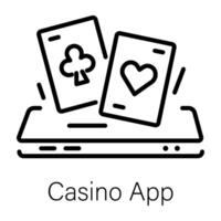 modisch Kasino App vektor
