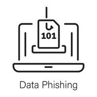 trendiges Daten-Phishing vektor