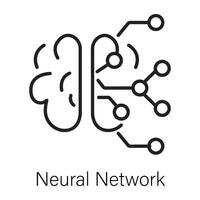 trendiges neuronales Netzwerk vektor