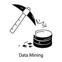 Trendiges Data-Mining vektor