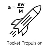 trendig raket framdrivning vektor