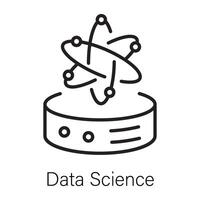 trendige Datenwissenschaft vektor