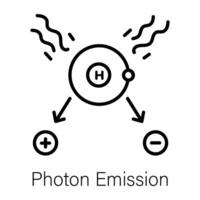 trendig foton utsläpp vektor