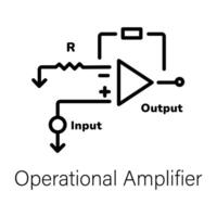 trendig operativ förstärkare vektor