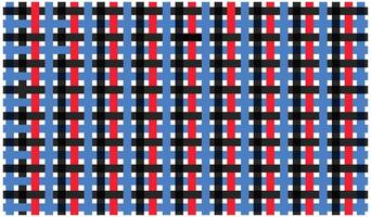 nahtlos geometrisch Muster im Rot, Blau, schwarz und Weiss, Muster von Inspiration erkunden Hintergrund Design, vektor