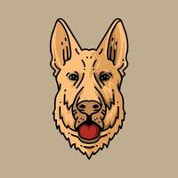 Vektor Symbol Illustration von ein Hund Kopf