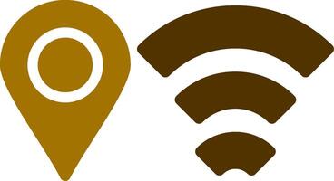 Wifi kreatives Icon-Design vektor