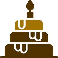 Hochzeit Kuchen kreativ Symbol Design vektor