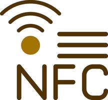 nfc kreativ ikon design vektor