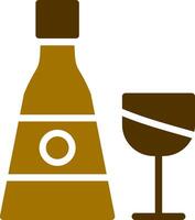 Champagner kreatives Icon-Design vektor