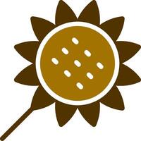 Sonnenblume kreatives Icon-Design vektor